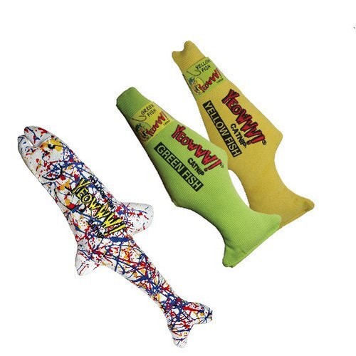 Yeowww catnip fish cat - catnip,