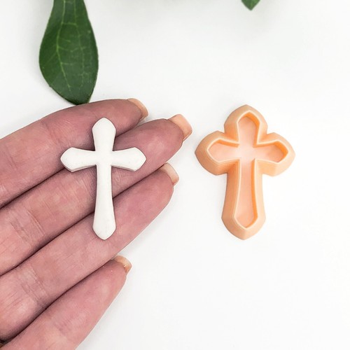 Cross clay cutter jewellery - clay,