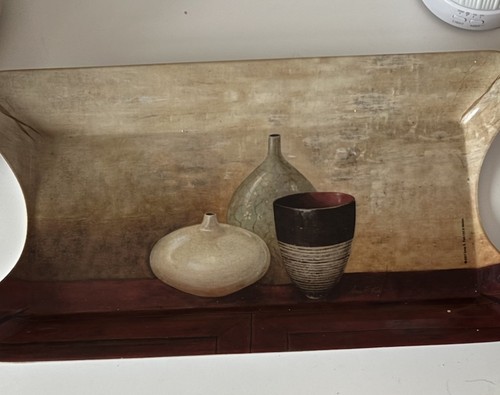 Melamine serving tray vase - melamine, tray.