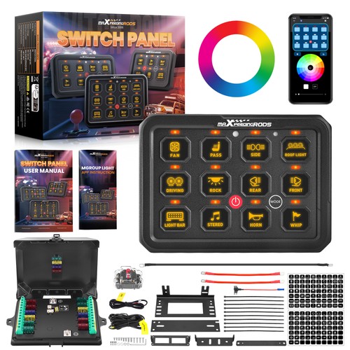 Touch switch panel gang rgb - panel, 12
