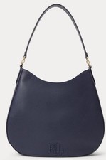 Lauren Refined Navy Pebbled