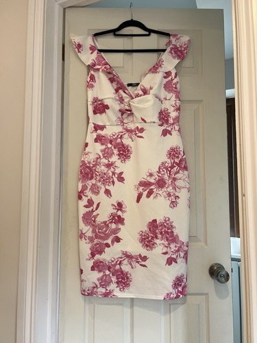 Quiz scuba dress - 16, pink