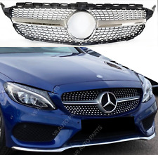 For Mercedes C-Class W205 C200D C220D C250 Diamond 2014-18 Front Radiator Grille