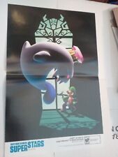Luigi's Mansion 2 Poster Luigi v Ghost Nintendo 3DS Dark Moon Movie Mario Galaxy