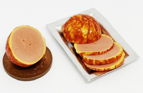 Dolls house glazed ham - house,