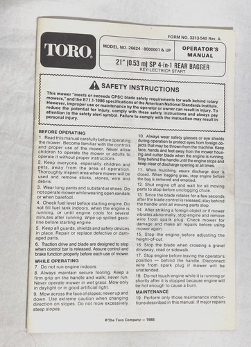 Vntg toro mower operator - vntg,