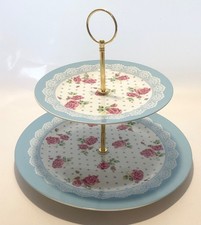 Vintage two tier floral cake - floral,