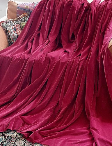 Vintage huge cotton velvet - vintage,