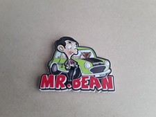 Fridge Magnet MR BEAN TV show. with his Teddy Bear and Mini Car. ROWAN ATKINSON