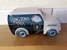 Vintage metal sweet storage caddy by Ringtons in the design of delivery van
