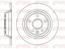 2x Brake disc Rear Axle solid 61167.00 REMSA for FORD VOLVO