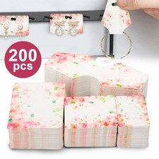 200× White Cardboard Jewelry