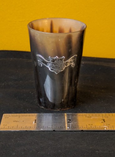 Antique scottish horn beaker - scottish,
