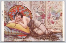 Vintage Risque Postcard In