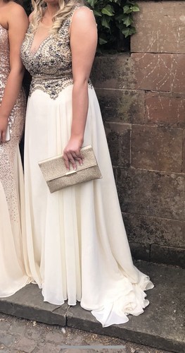 Gold silver beaded - gold,