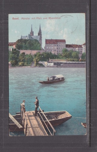 Switzerland basle 1908 - basle,, ppc