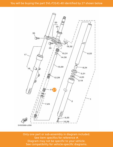 Yamaha spring front fork - yamaha,