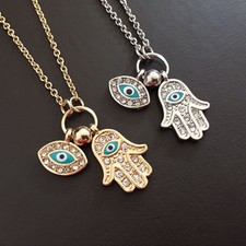 Fatima Palm Necklace Evil Eye