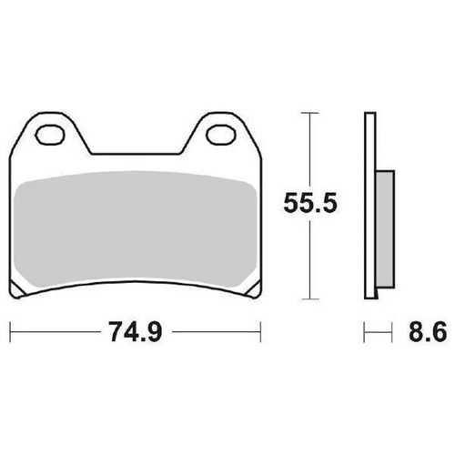 Pair brake pads 706hf - brake,