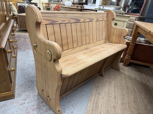 Stripped pine pew - stripped,