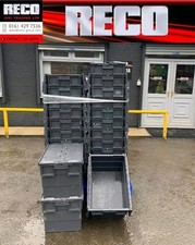 5 X LARGE TOTE BOX  ALC / CRATE / STACKING BOX / STORAGE BOX 600x400x350mm .