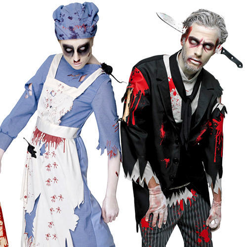 Bloody zombie butler maid - bloody,