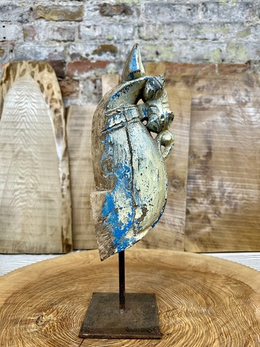 Vintage handmade carved - carved, horse