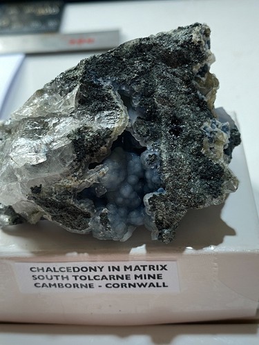 Blue chalcedony rare from - chalcedony,