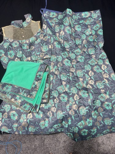 Grey mint green fishtail - grey,,