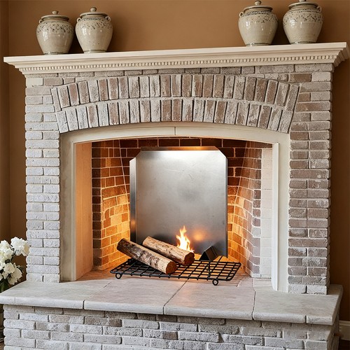 Fireplace back plate - fireplace,