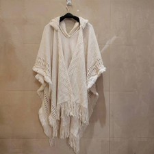 Cloak Hooded Knitted Shawl