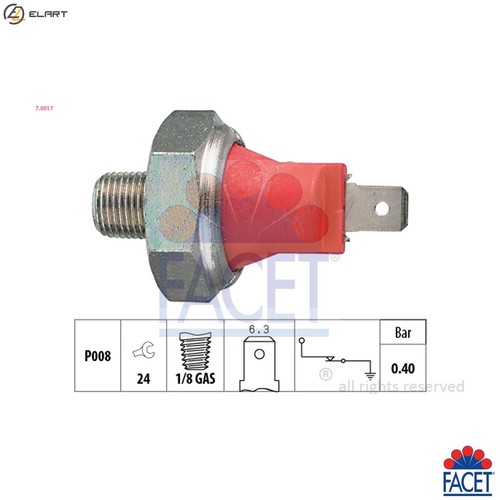 Oil pressure switch 0017 - switch, 7.0017
