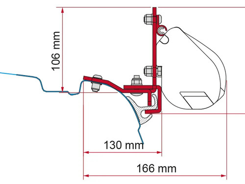 Fiamma awning mounting kit - mounting,