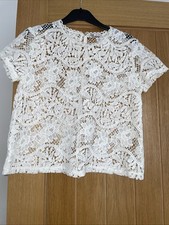 Ladies Zara Cream Lace Top