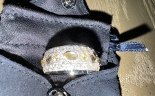 De Beers Talisman Large Band Ring In White Gold