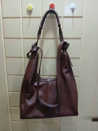 Soft large dark brown - dark, genuine