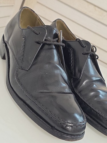Barker black leather shoes - black,