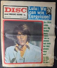 1969 Disc and Music Echo with  " Bee Gee Robin Gibb " cover  29.3.1969
