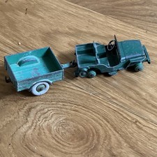 2x 1960s Toys, The American Willy’s Jeep And The Military Trailer