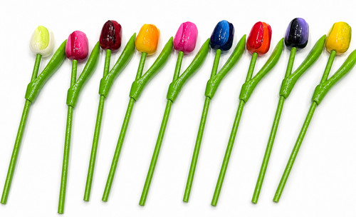Wooden tulips flower gift - wooden,