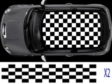 MINI CHEQUERED FLAG ROOF GRAPHIC DECAL STICKERS