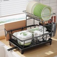 2 Tier Dish Drainer Rack