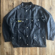 Belstaff Trialmaster Outdoors  Men's Dark Ink Navy Blue Waxed Jacket Size XL