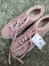 TU Ladies Pink Converse Trainers Size 5 Brand New With Tags