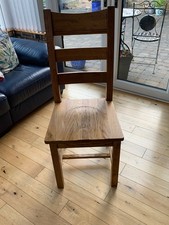 set of 6 Harvey Norman wooden dining chairs