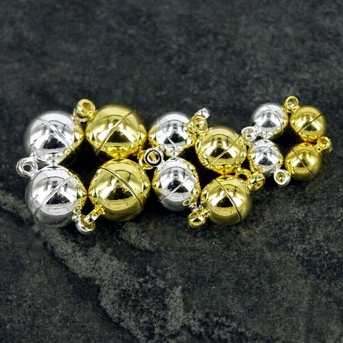 Magnetic round ball clasps - ball,