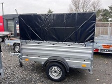 NEW 6ft X 4ft DOUBLE BOARDSIDE CAMPING TRAILER WITH FRAME AN COVER 750KG