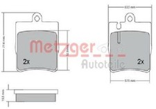 Original METZGER Brake Pad Set
