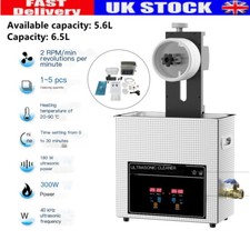 6L Ultrasonic Vinyl Record Cleaner Machine c/w Lifting Bracket for 12",10" & 7"