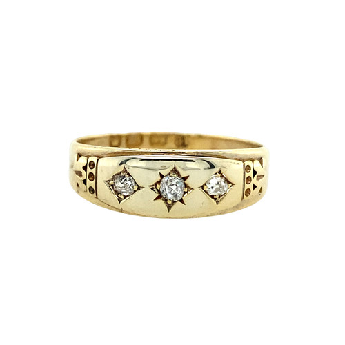 18ct yellow gold old cut - 18ct,